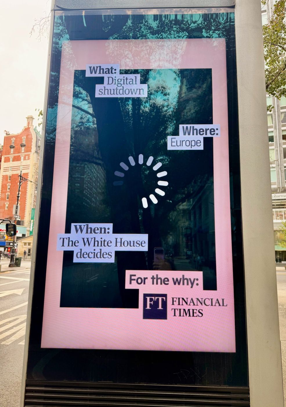 How the tech sovereignty debate looks from the other side of the Atlantic: a Financial Times ad in the US